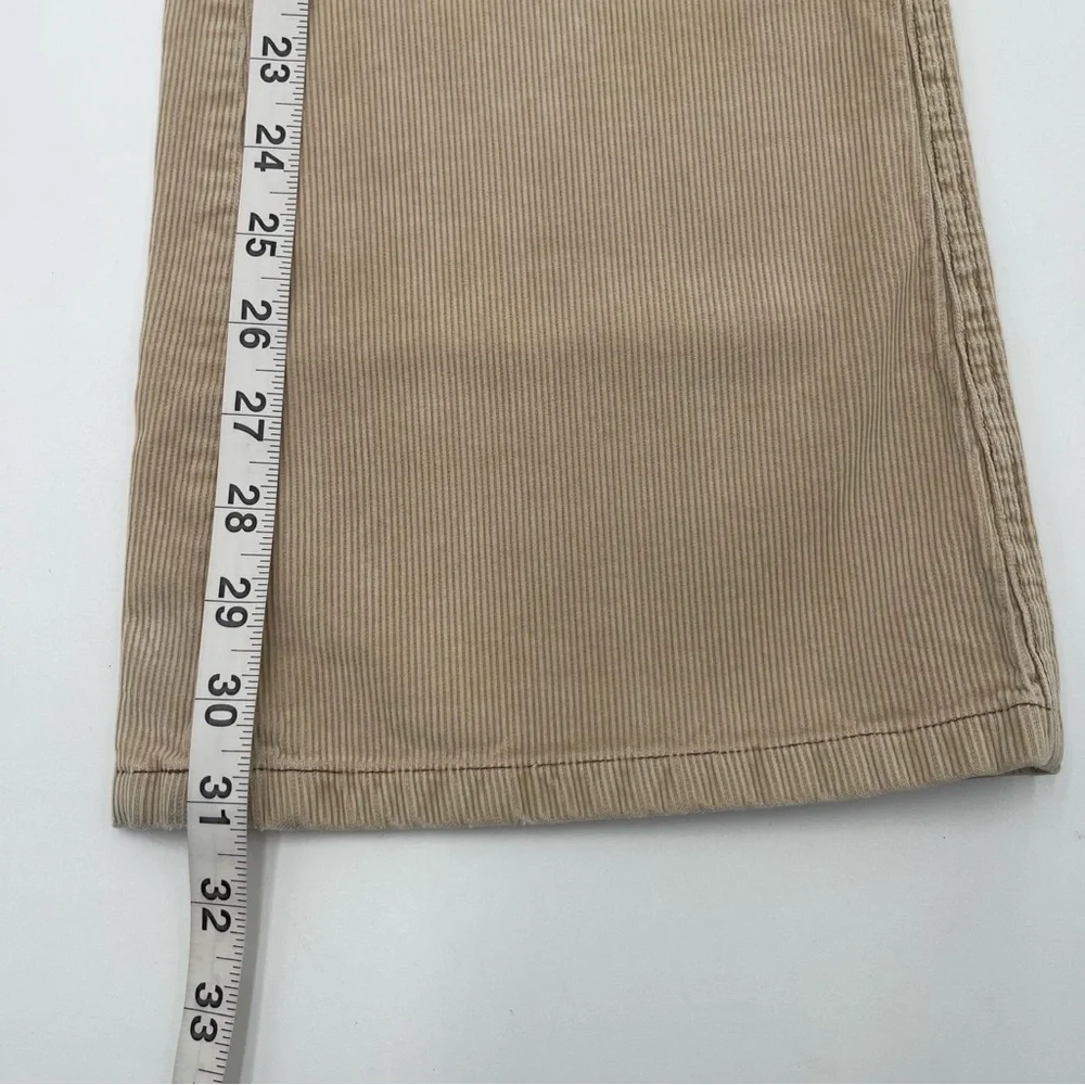Vtg Y2K Hollister Tan Corduroy Flare Pants Junior 5 Stretch Retro Low Rise - Picture 12 of 15